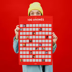 Poster à Gratter 100 Anime à Voir dans sa vie