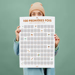 Poster à Gratter 100 Premières Fois de Bébé