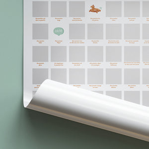 Poster à Gratter 100 Premières Fois de Bébé