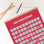 Pack 100 Positions du Kamasutra – Poster à Gratter + Cadre + Stylo