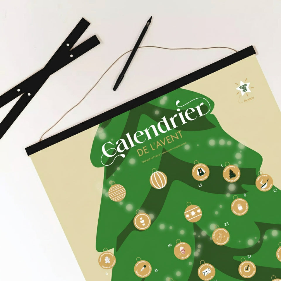Pack Calendrier de l'Avent Solo - Poster à Gratter + Cadre + Stylo