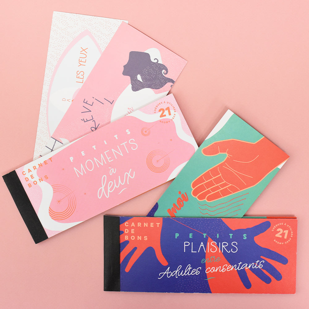 Pack Chéquiers Romantique + Coquin