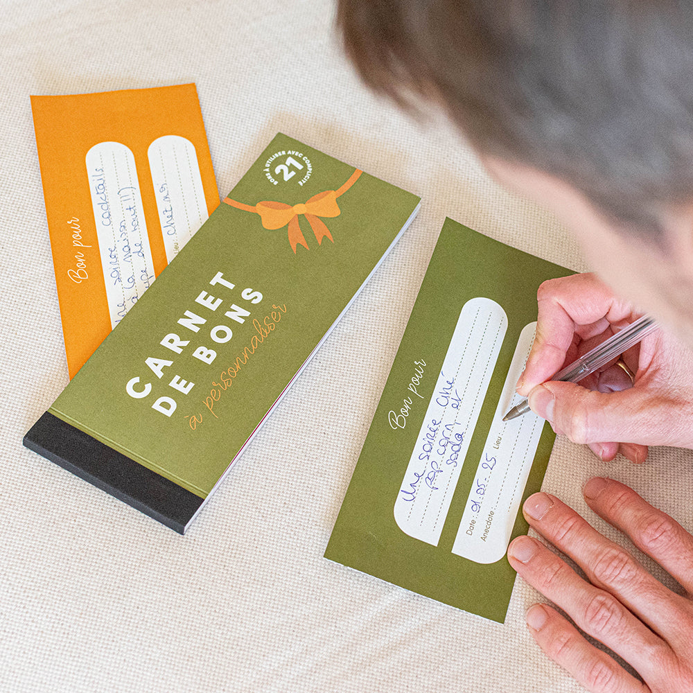 Carnet de Bons 100% Personnalisables