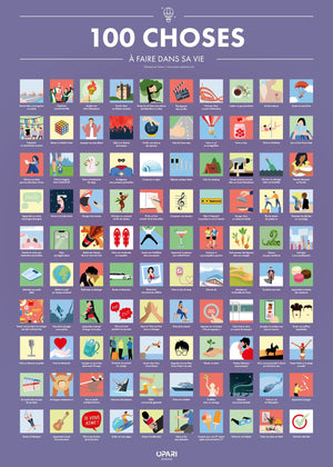 Poster à Gratter 100 Choses à Faire dans Sa Vie