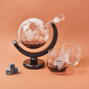 Ensemble Décanteur Globe et Verres Mundua