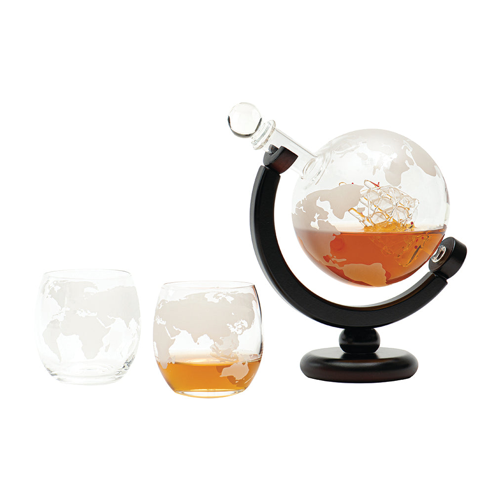 Ensemble Décanteur Globe et Verres Mundua