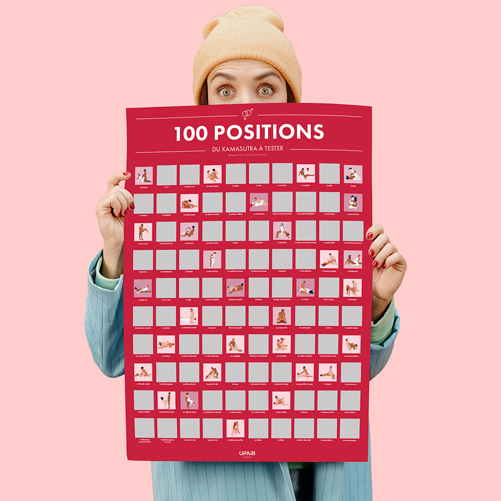 Poster à Gratter 100 Positions du Kamasutra à Tester
