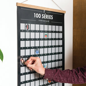 Poster à Gratter 100 Séries à Voir dans Sa Vie