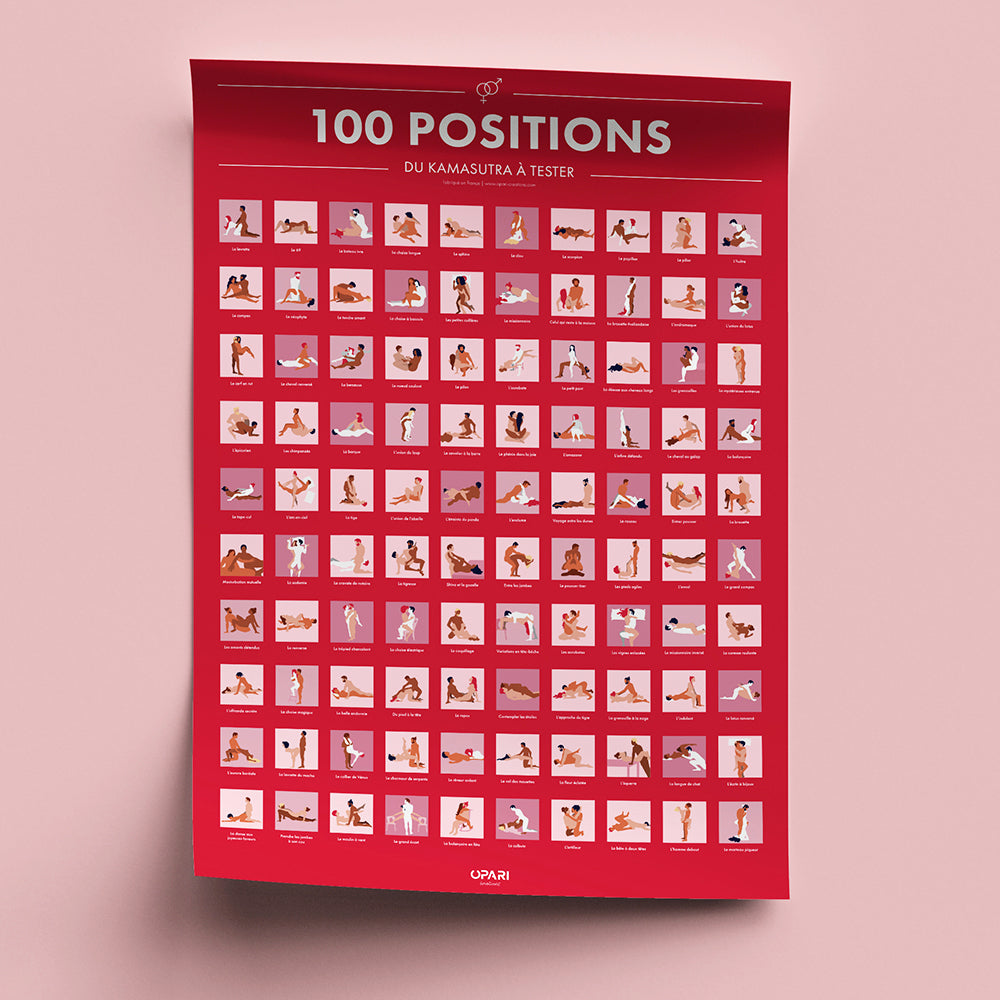 
                
                    Laden Sie das Bild in den Galerie-Viewer, Poster à Gratter 100 Positions du Kamasutra à Tester
                
            